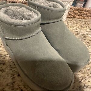 UGG Gray Suede Boots